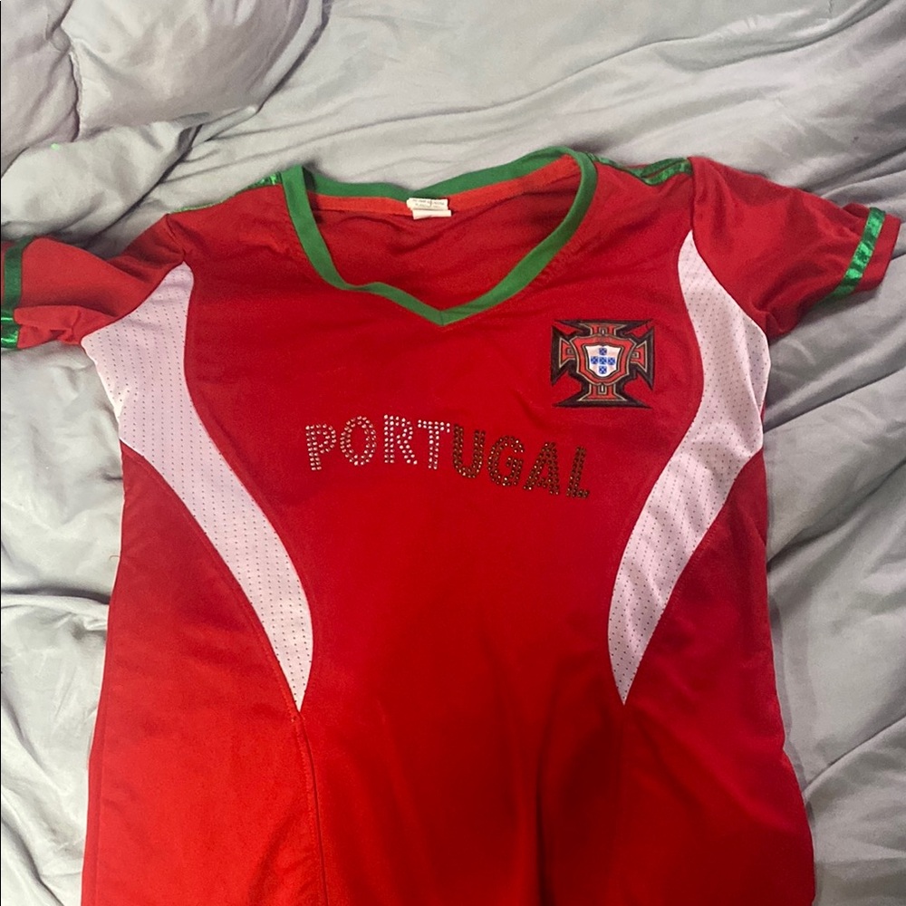 Portugal Kids Red Soccer Jersey